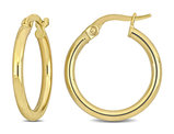 14K Yellow Gold Polished Hoop Earrings (20mm)